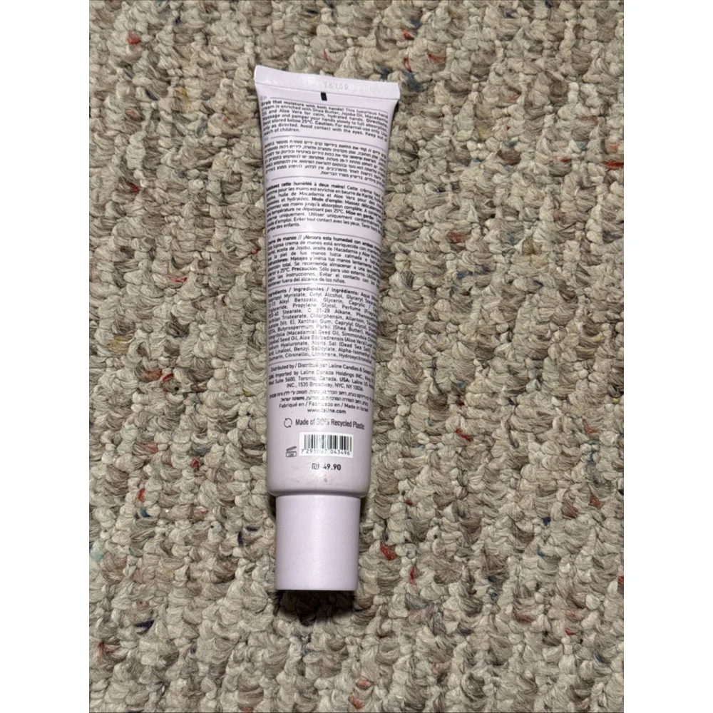 NEW Laline Violet Amber HAND CREAM Skin Moisture Barrier 100ml - 3.56oz